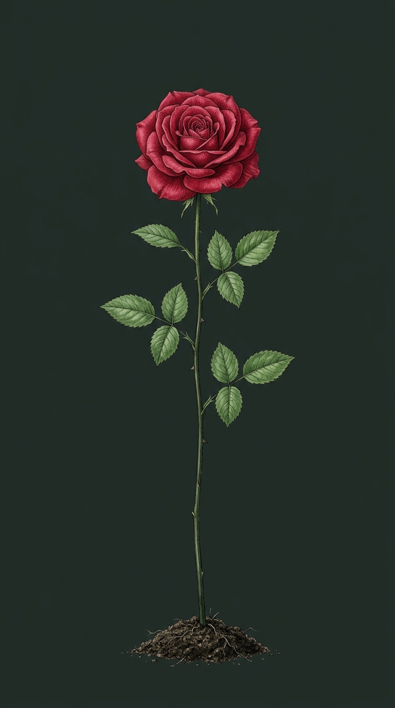 Heritage Rose Timeline Stem